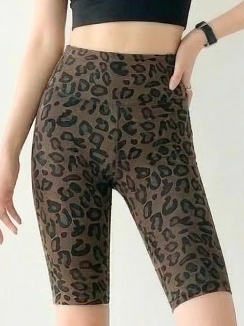 ヒョウ柄ショートレギンス ppi-lef087 – VEROMAN FIT