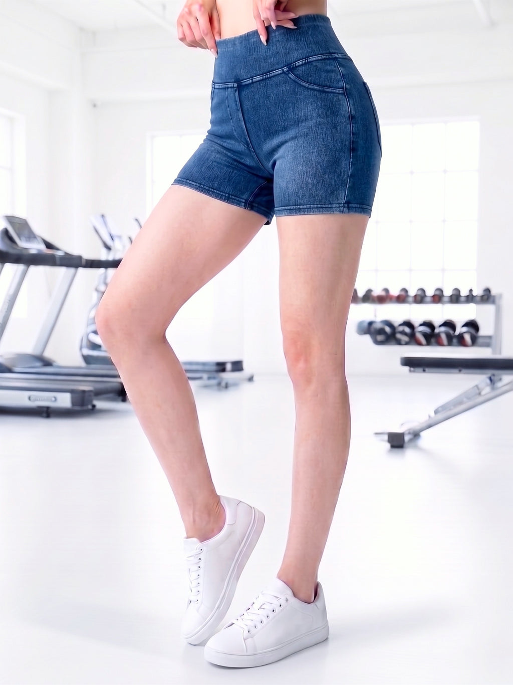 デニム風ショートレギンス ppi-lef085 – VEROMAN FIT