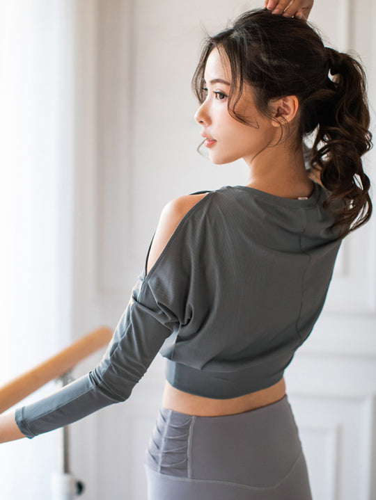 オープンショルダー長袖トップス ppi-opensholder