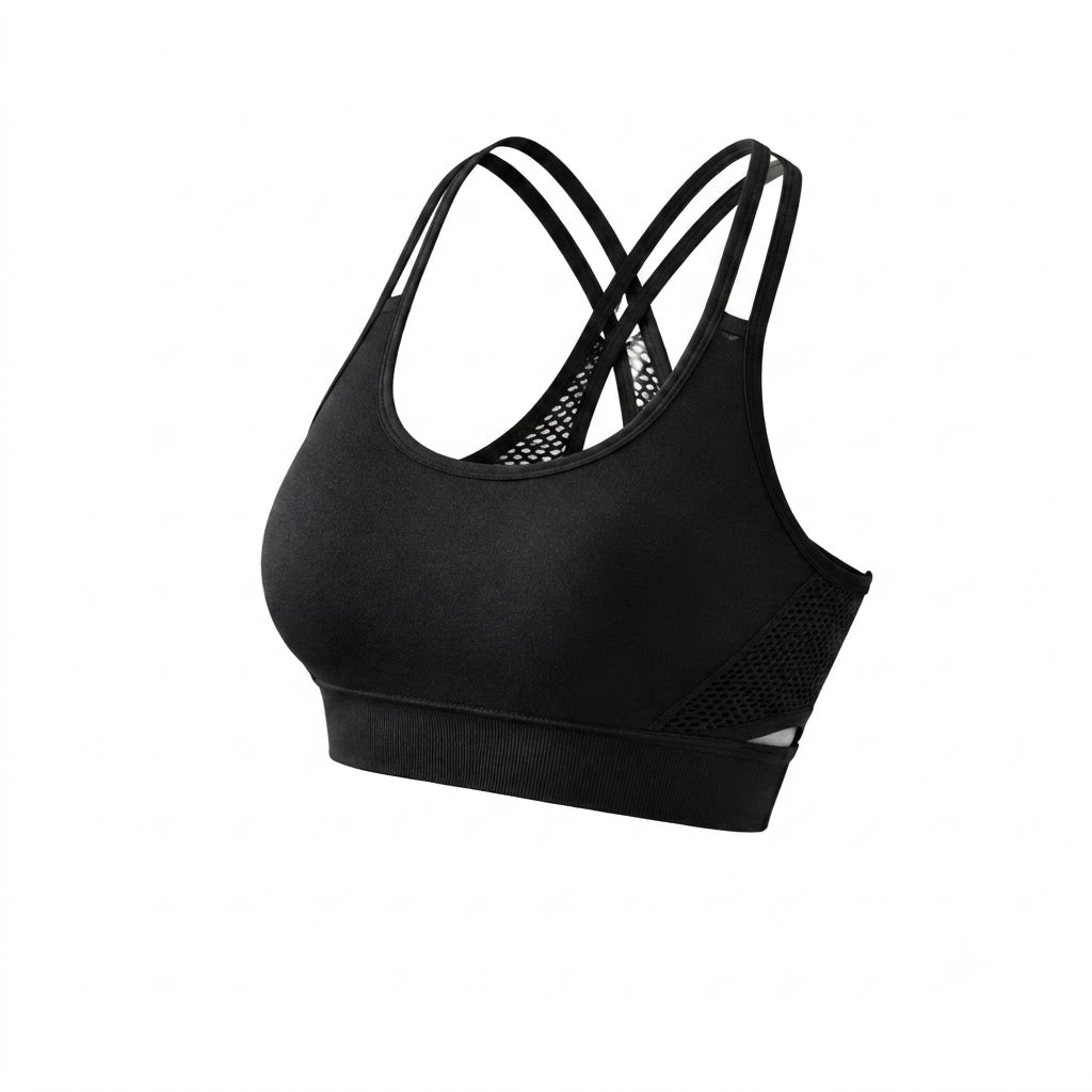 クロスストラップ・背中メッシュ・立体パッドのディテールを示した VEROMAN FIT の製品カット